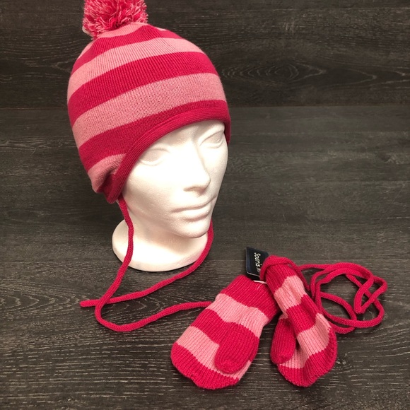 Knit hat and mitts for baby - Picture 2 of 3